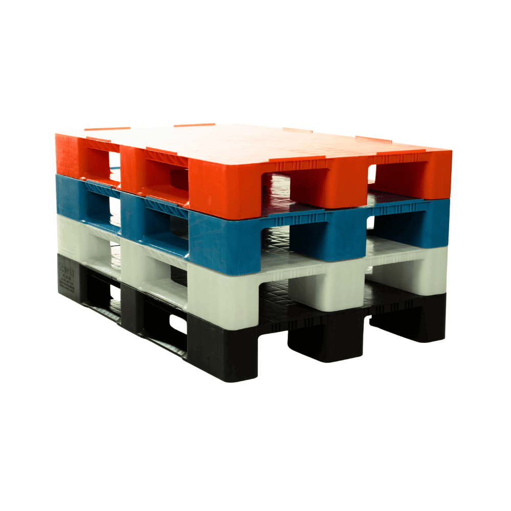 ÇP-PLT 80x120 Bariyerli Kapalı Plastik Palet